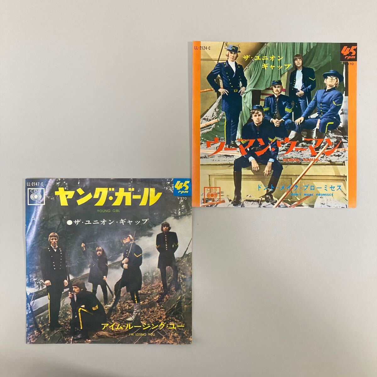 【ザ・ユニオンギャップ:2枚EPセット/送料込】 ヤングガール/アイム・ルーシングユー ウーマン・ウーマン/ドント・メイク プローミセス拍卖