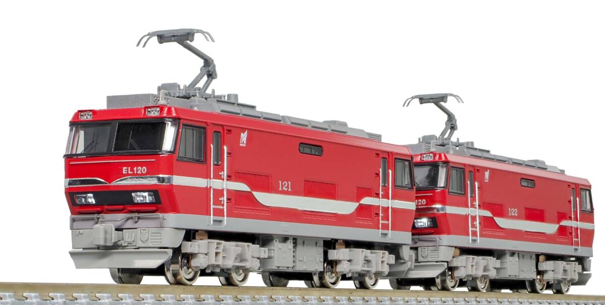 【中古】グリーンマックス Nゲージ 名鉄EL120形電気機関車 2両 T+M セット 動力付き 31909 鉄道模型 電気機関車拍卖