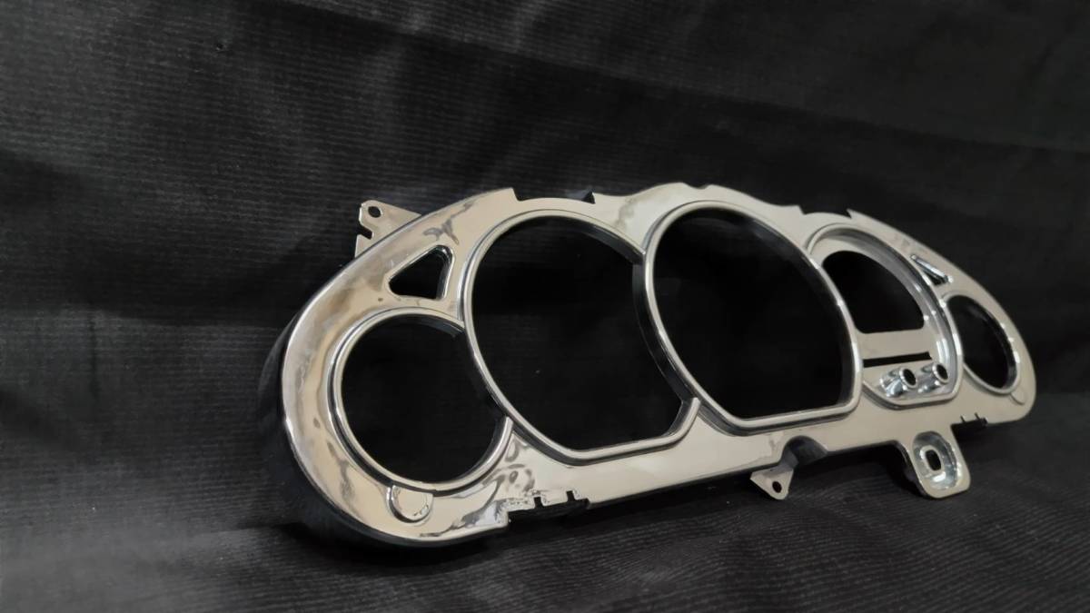 【管B06TF】ヤマハ・マジェスティC・SG03J・社外新品5連メーター用メッキメーターカバー拍卖