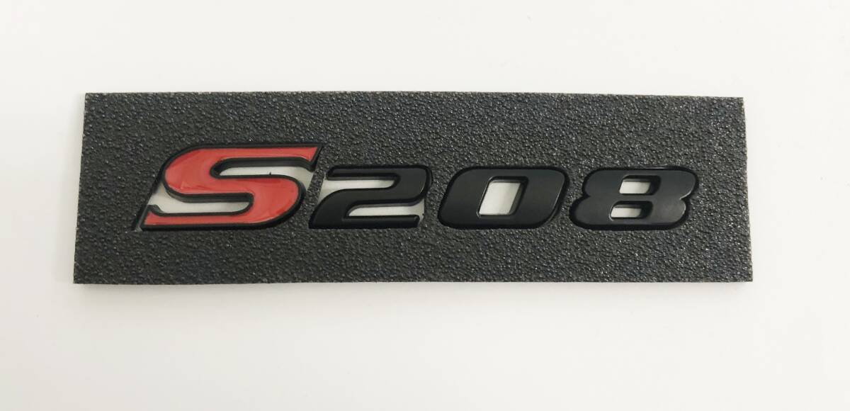 ST-138 スバル SUBARU WRX STI S208 マットブラック エンブレム 3M両面テープ付き拍卖