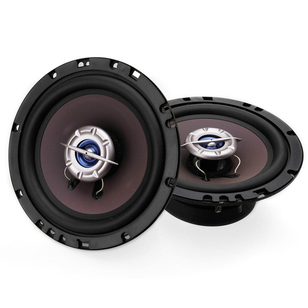 16cm 6インチ 2ウェイスピーカー 黒色 防水 コアキシャル スピーカー 2個セット拍卖