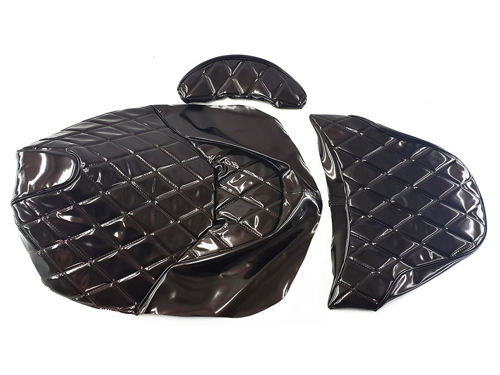 マジェスティ 250 2/C SG03J シートカバー 張替え用 茶色 エナメル 3点セット MAJESTY250拍卖