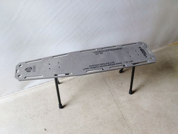 サ/ LOCKFIELD EQUIPMENT GT-40 ロックフィールド GRY グレー キャンプ アウトドア テーブル /HY-0973拍卖