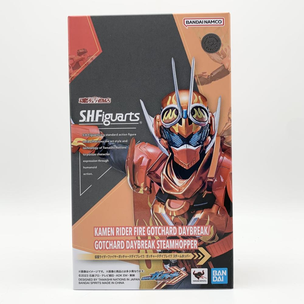 【中古】未開封 バンダイ S.H.Figuarts 仮面ライダーファイヤーガッチャードデイブレイク/ガッチャードデイブレイク スチームホッパー拍卖