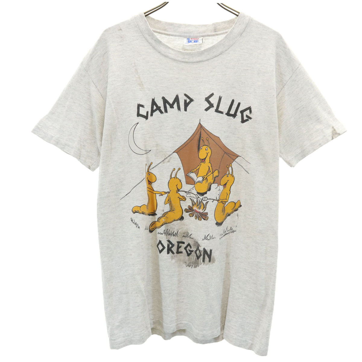 AMERICA'S FINEST 90s USA製 オールド 半袖 Tシャツ M グレー系 シングルステッチ メンズ拍卖