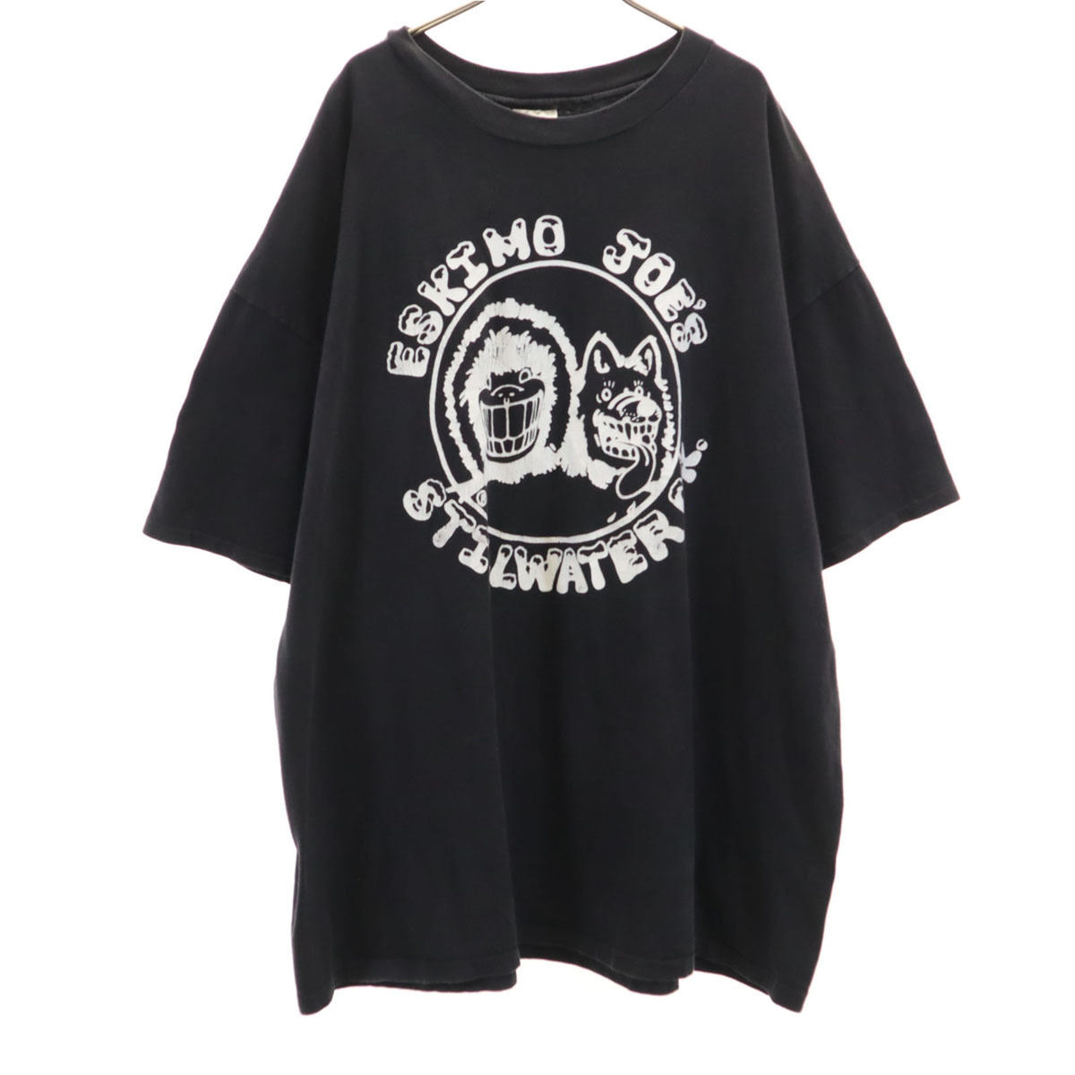 Hanes ヘインズ 90s USA製 オールド エスキモー ジョーズ 半袖 Tシャツ XXXL BEEFY-T ビッグサイズ 企業モノ シングルステッチ メンズ拍卖