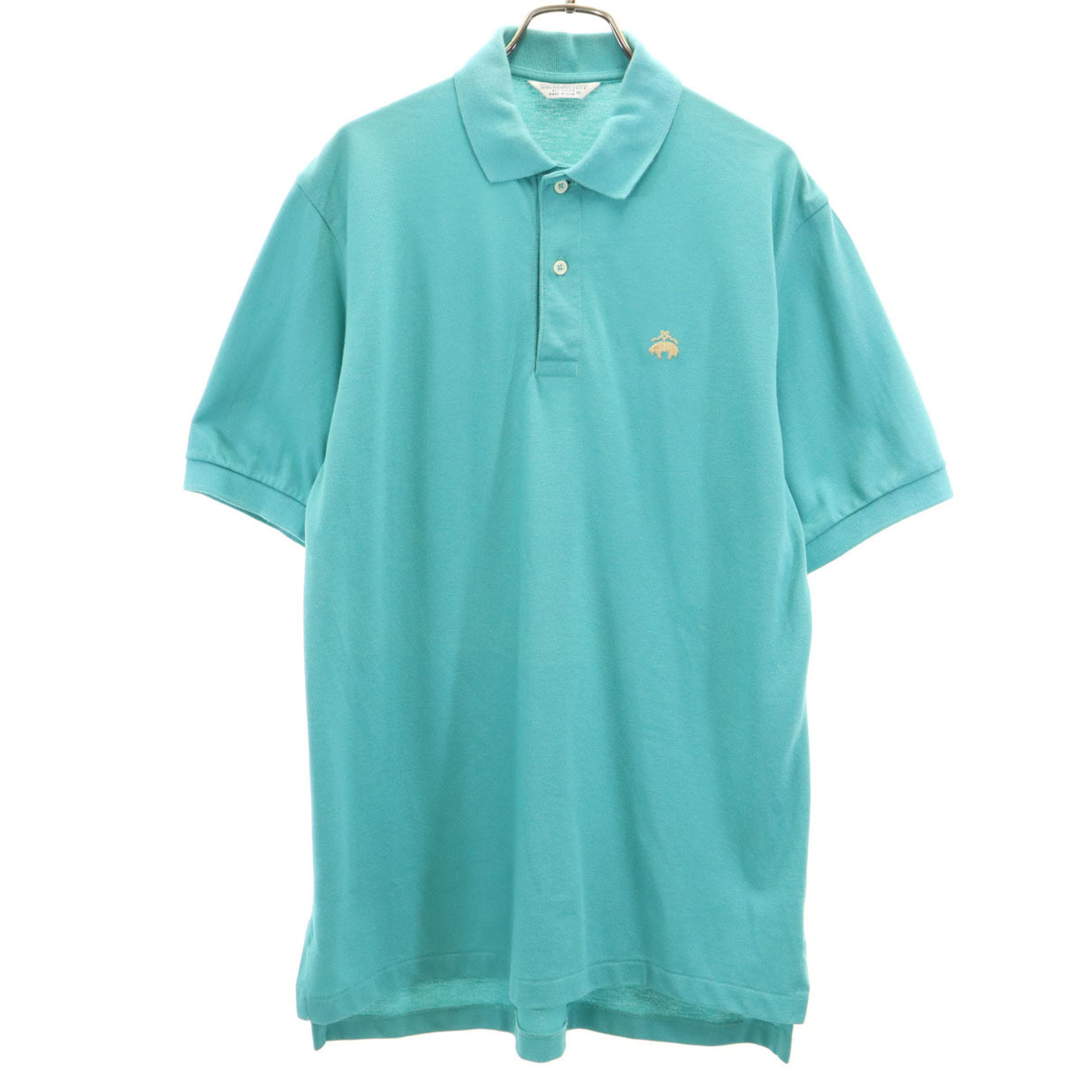 GOLDEN FLEECE ゴールデンフリース 90s オールド 半袖 ポロシャツ M ブルーグリーン ブルックスブラザーズ メンズ拍卖