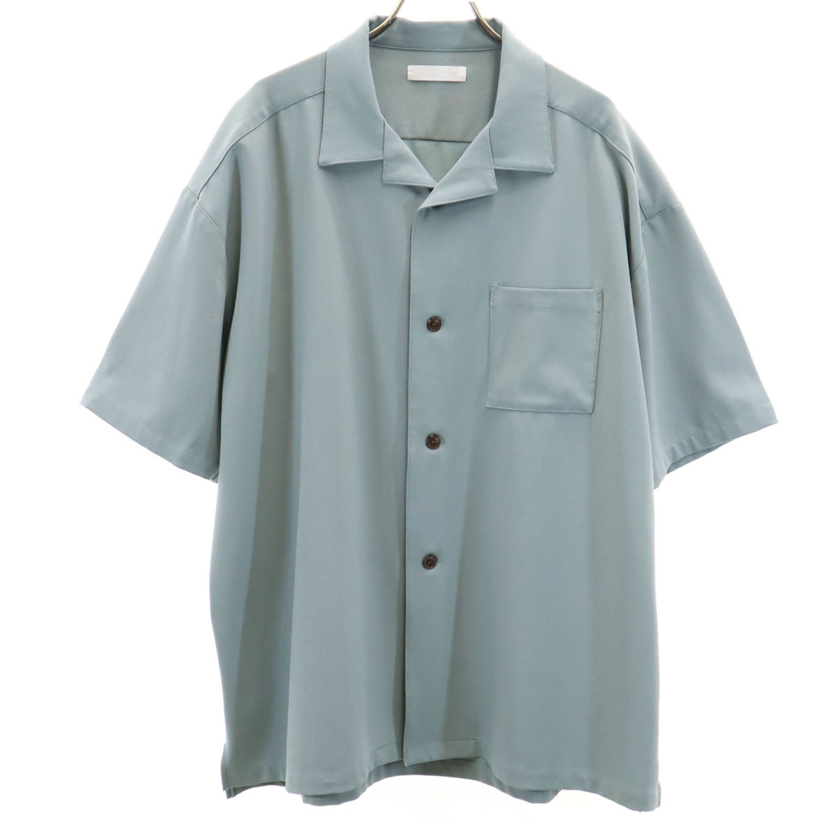 SENSE OF PLACE センスオブプレイス 半袖 オーバーサイズ オープンカラーシャツ M グレー アーバンリサーチ メンズ拍卖