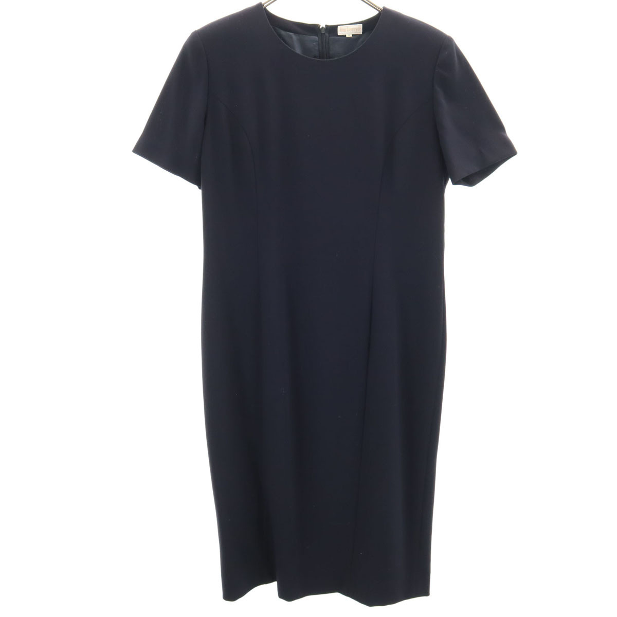 Burberrys バーバリーズ 90s ウール オールド 半袖 ワンピース 11 ダークネイビー レディース拍卖