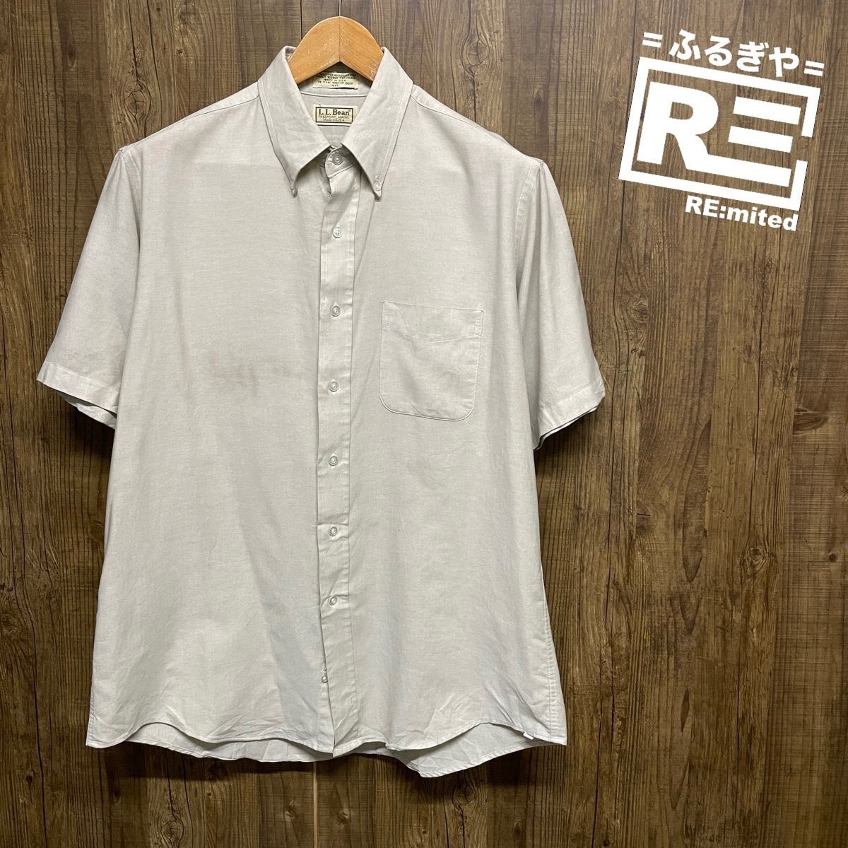 16 1/2 L.L.Bean エルエルビーン 半袖シャツ 3924拍卖