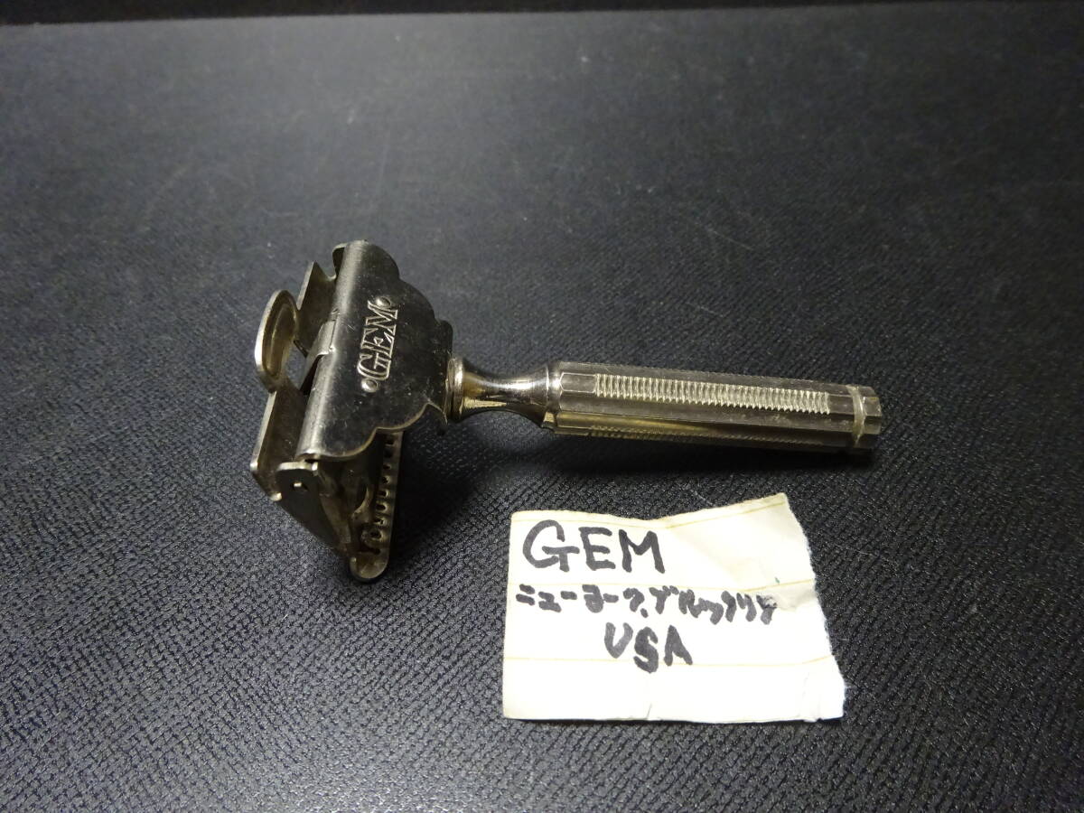 (10−5)レトロ 安全剃刀 「GEM」 1点 Safety Razor ビンテージ レトロ USA カミソリ拍卖
