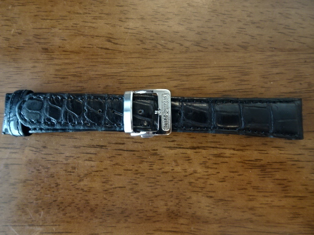 ☆新品外し☆ 19mm グランドセイコー 純正クロコベルト バックルセット メンズ腕時計☆ Grand Seiko レザーベルト ストラップ Dバックル拍卖