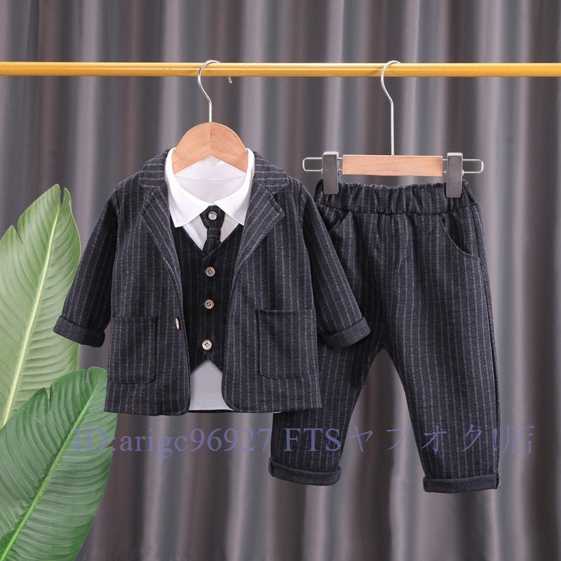 新品★80cm 男の子 フォーマル4 点セットベビー キッズ 子供用スーツ入園式入学式卒園式卒業式結婚式二次会七五三お誕生日ブラック拍卖