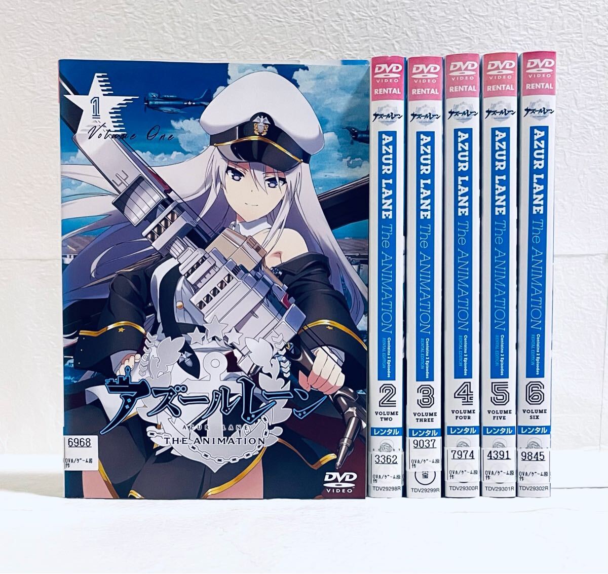 アズールレーン AZUR LANE THE ANIMATION 【全6巻】 レンタル版DVD 全巻セット拍卖