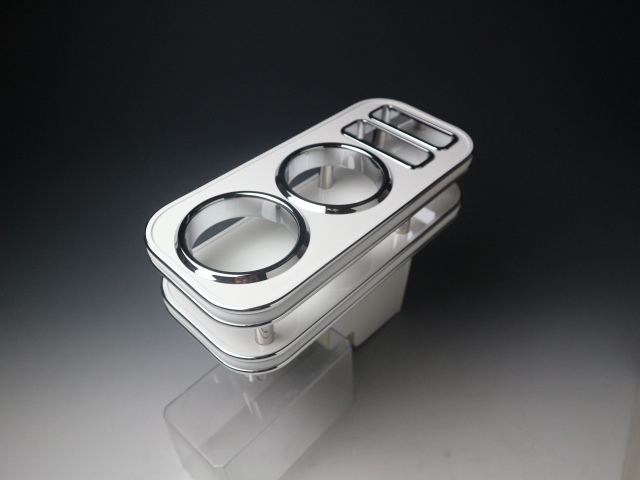 【限定品】N-VAN(18/7~) フロントセンターカップホルダー ホワイト WHxシルバー拍卖