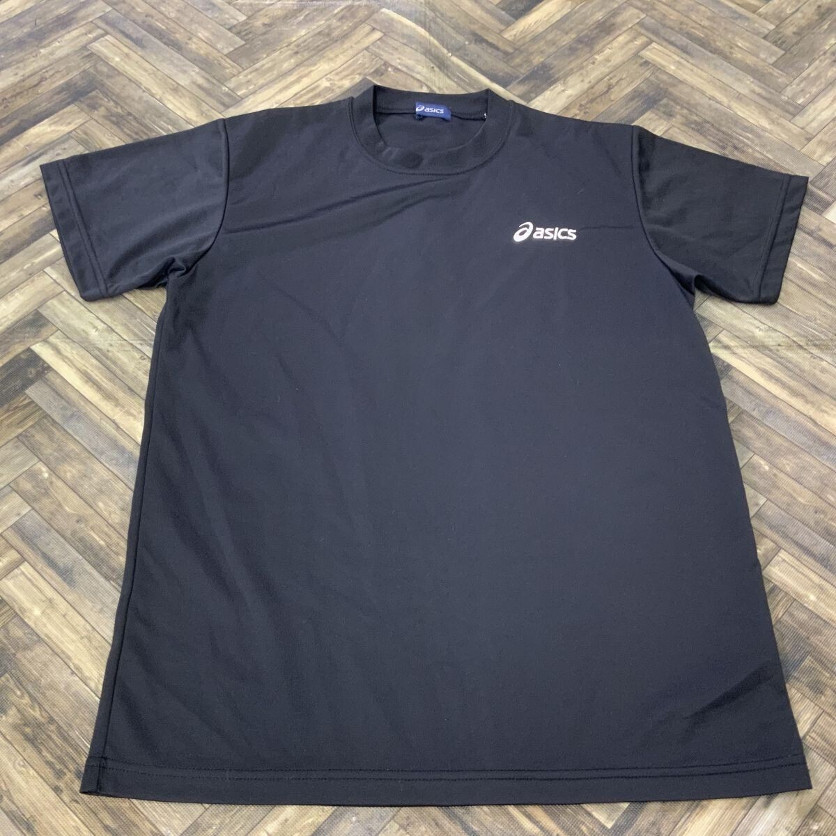 QS1538 asics アシックス 半袖Tシャツ スポーツウェア ブラック メンズM拍卖