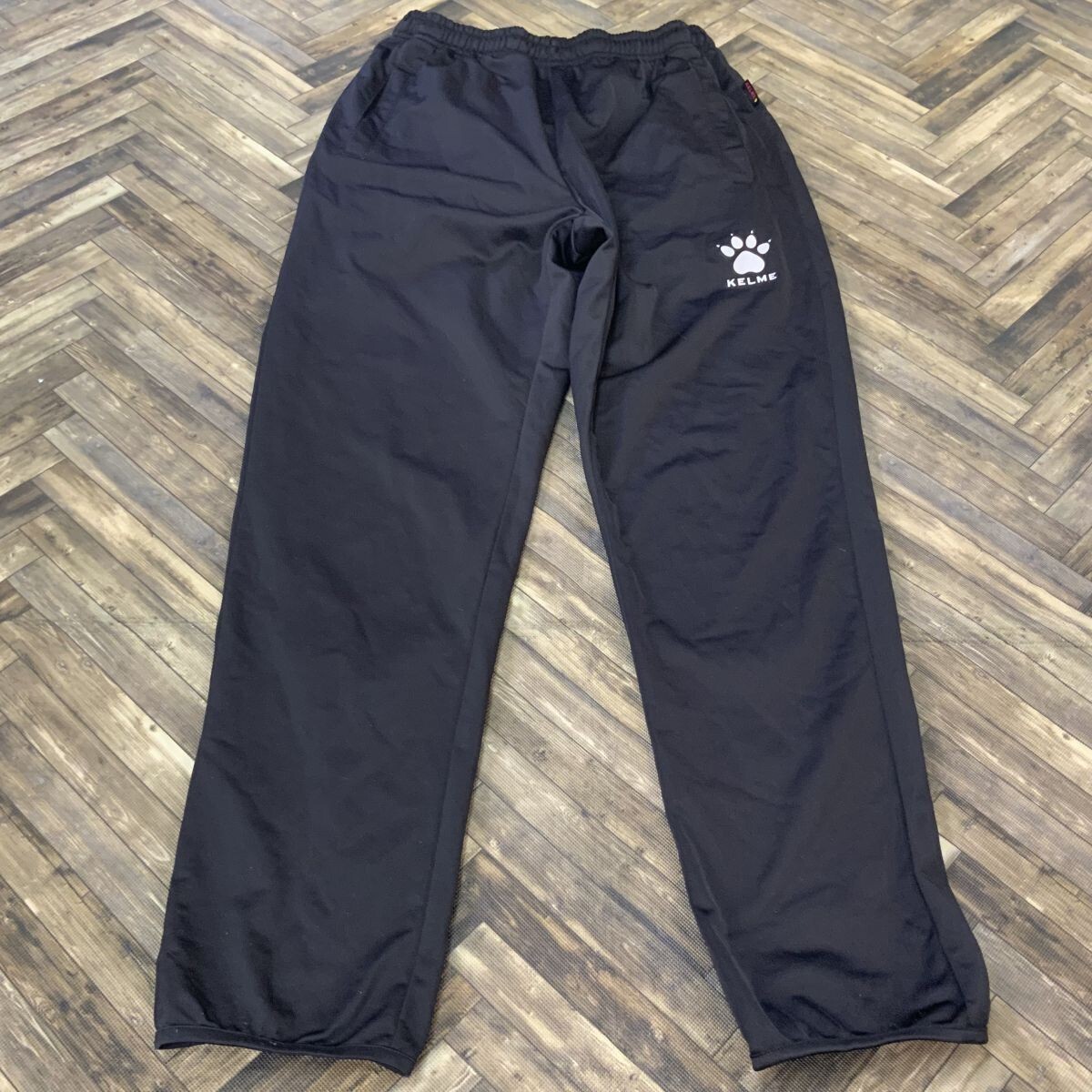 QS1060 KELME ロングパンツ 黒ブラック L サッカーフットサル 拍卖