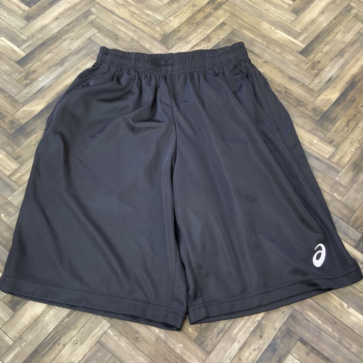 QS1441 asics アシックス ハーフパンツ スポーツウェア ブラック サイズL拍卖