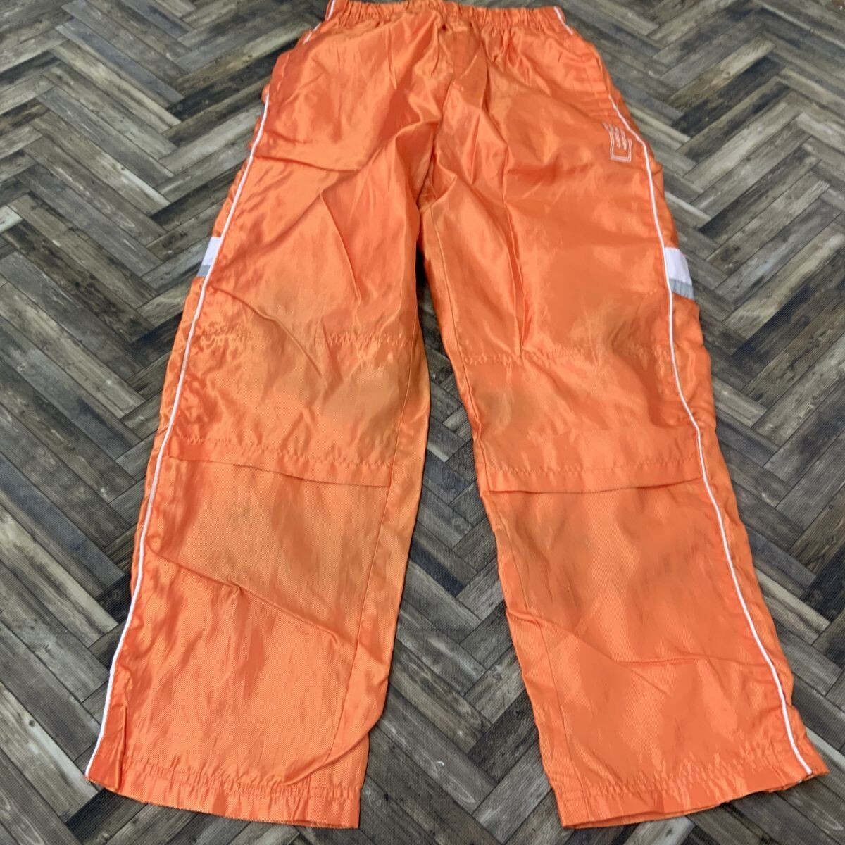 QS514 ダンロップ ウィンドブレーカー スポーツウェア ウィンドパンツ オレンジ メンズL拍卖
