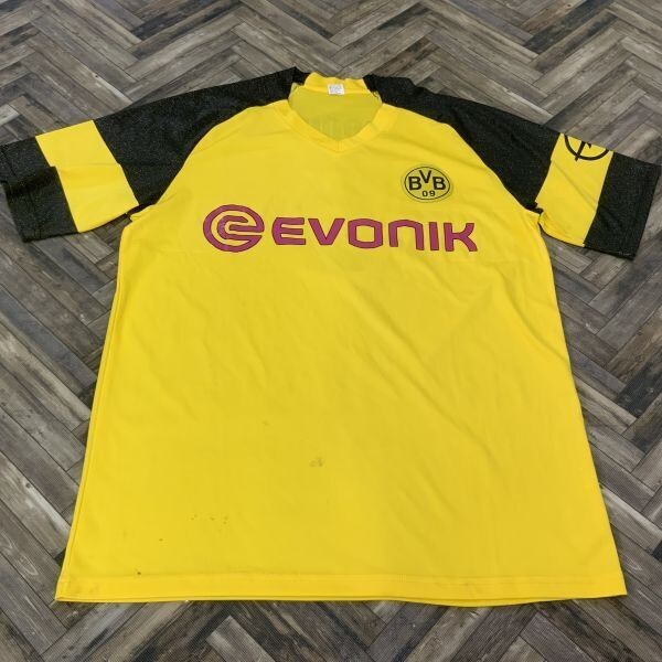 QS940 半袖Tシャツ スポーツウェア ユニフォーム風 イエロー メンズXL拍卖