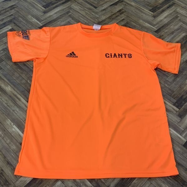 QS922 adidas アディダス 半袖Tシャツ スポーツウェア ジャイアンツ オレンジ メンズO拍卖