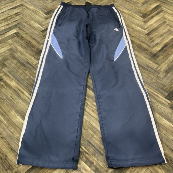 QS288 adidas アディダス ウィンドブレーカー スポーツウェア 裏メッシュ ブルー メンズM拍卖