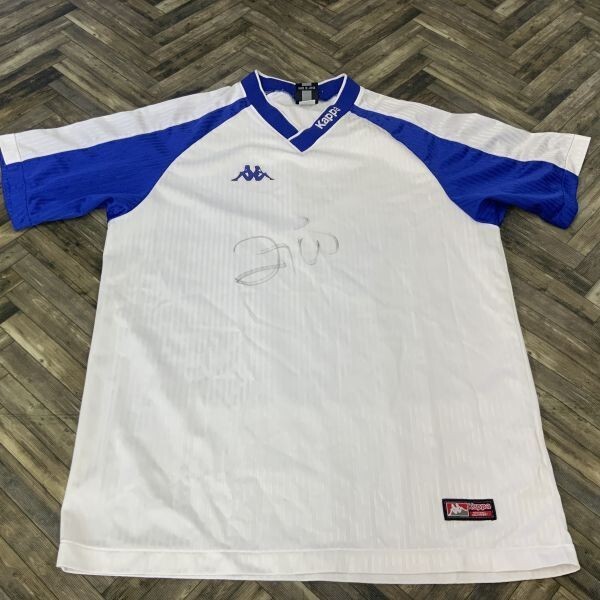 QS191 カッパ 半袖 プラシャツ 詳細不明サイン入り ホワイト M拍卖