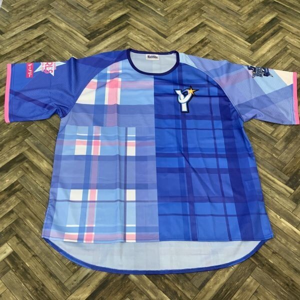QS820 横浜ベイスターズ公式応援ユニフォームTシャツ 半袖 ブルー フリーサイズ拍卖
