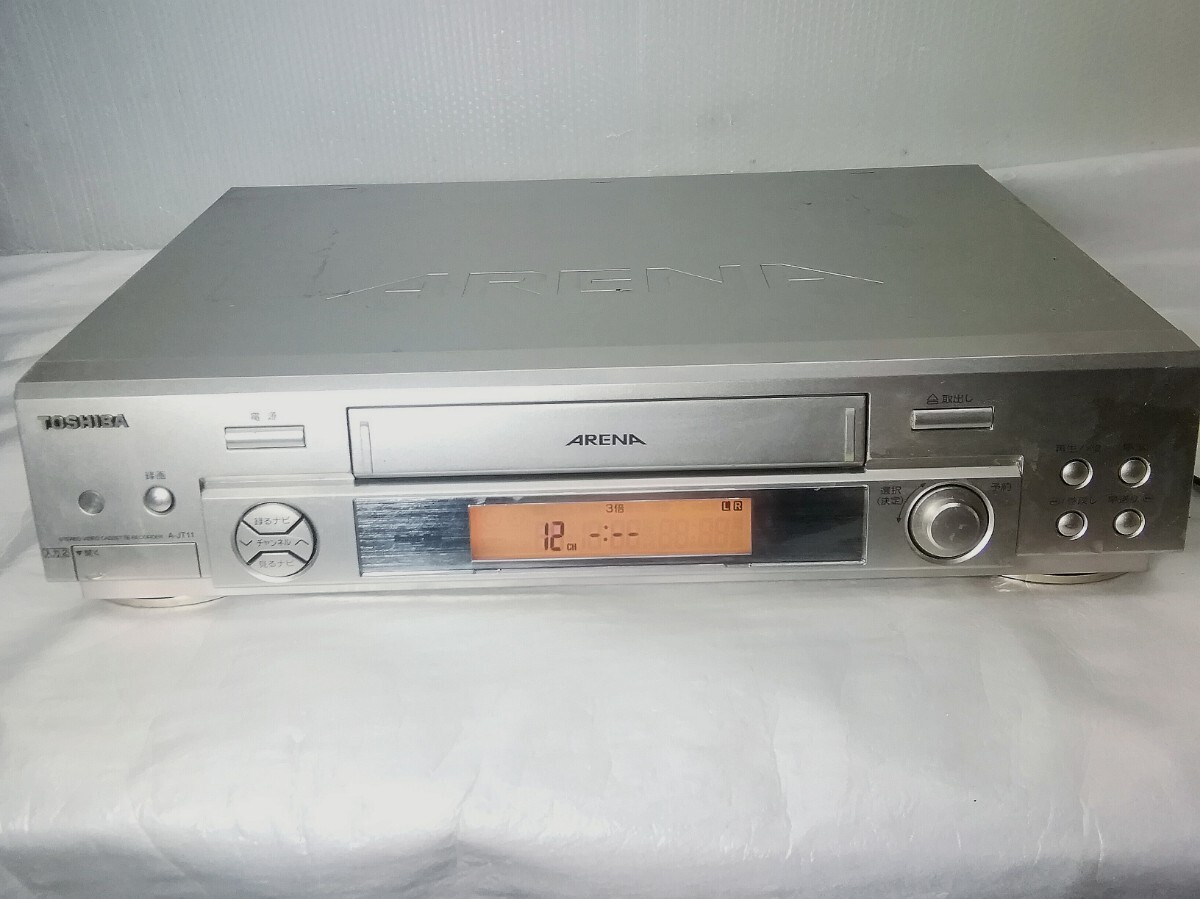 【ジャンク】TOSHIBA 東芝カセット VHSビデオデッキ A-JT11 2001年製拍卖