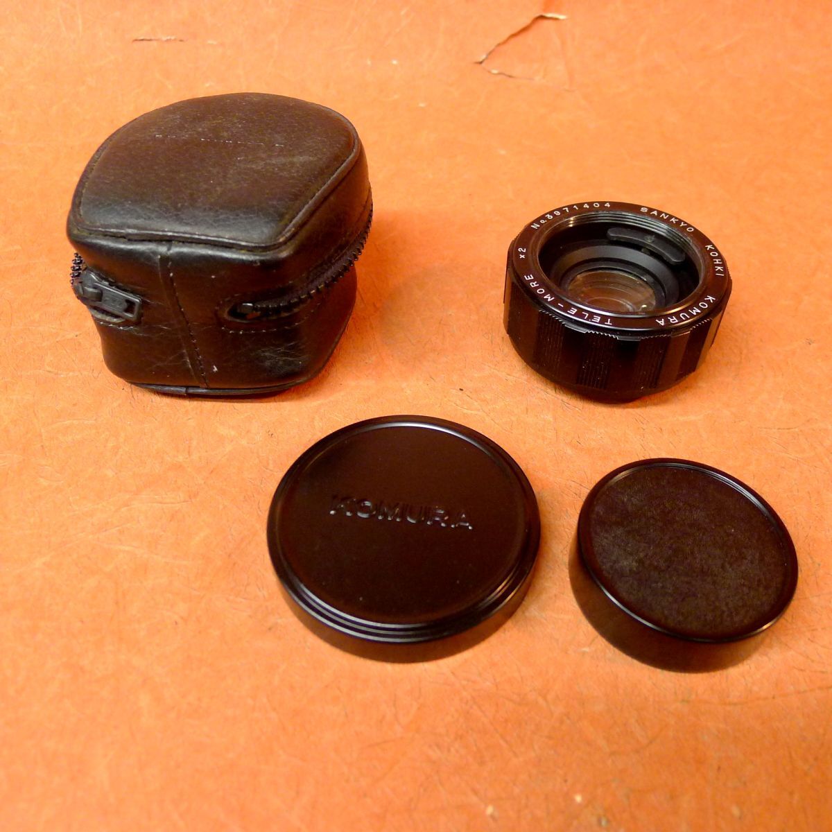 f◆048 KOMURA TELE-MORE コムラー テレモア x2 2倍テレコン SANKYO KOHKI for M42 Pentax 当時物 純正メタルキャップ・リアキャップ付/60拍卖
