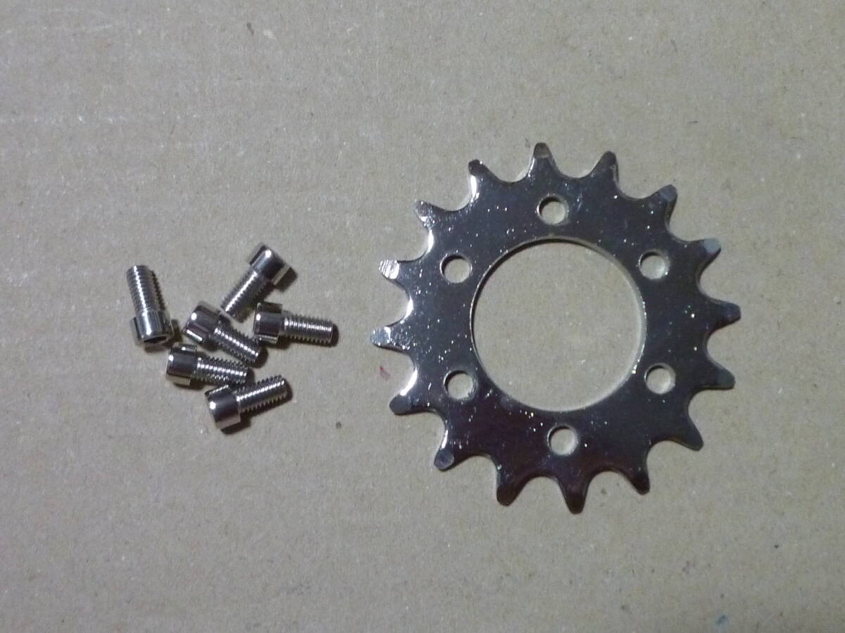 6穴ディスク ハブ用 固定ギア・コグ16T厚歯 スルーアクスルハブで固定ギア化できます拍卖