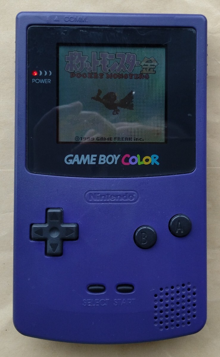 ゲームボーイカラー パープル 本体のみ 付属品なし Nintendo GAMEBOY COLOR ゲーム機 動作品 訳アリ品 ご新規歓迎!拍卖