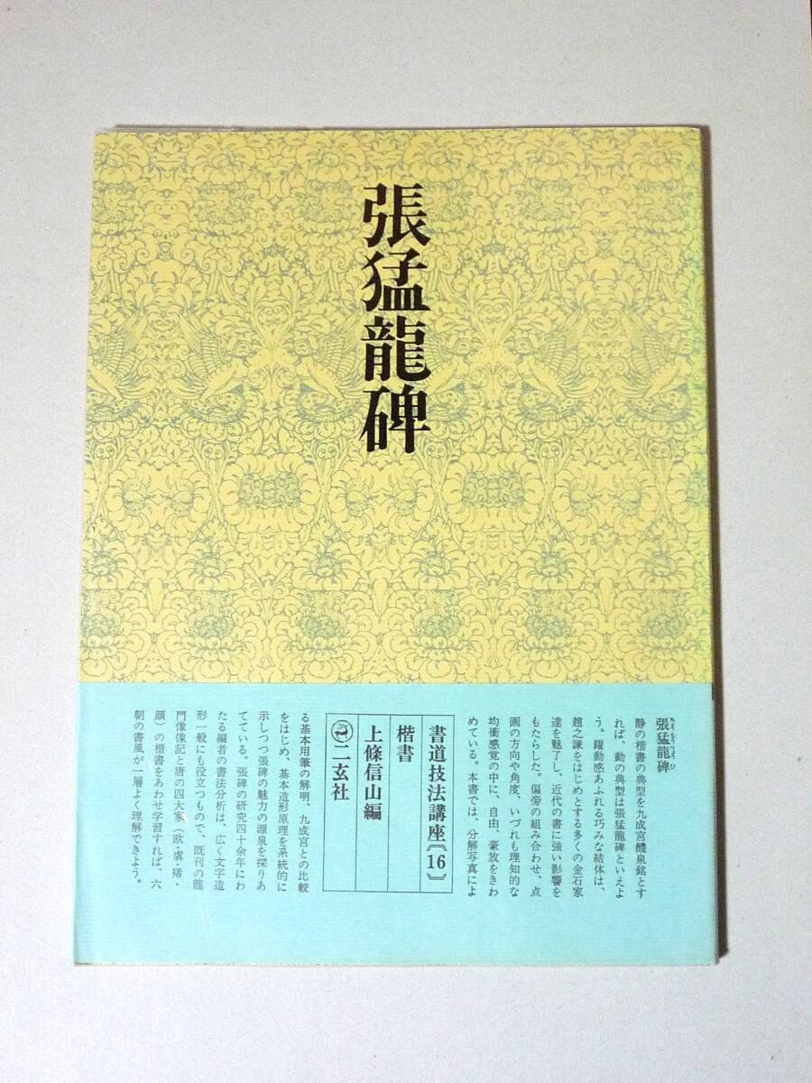 張猛龍碑(ちょうもうりょうひ) - 北魏 書道技法講座 16 楷書 上條信山編 二玄社拍卖