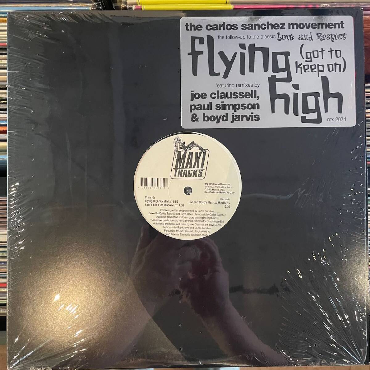 【即決/再生確認済み/極美品】Carlos Sanchez Movement/Flying High (Got To Keep On)/Maxi Records MX-2074/Joe Claussell拍卖