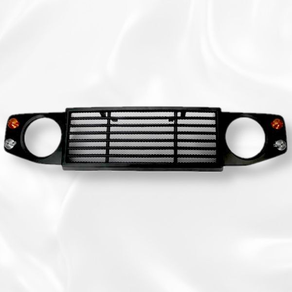 スズキ ジムニーノマド フロントグリル JC74W ジムニー5ドア ディフェンダータイプ エンブレムレス ラジエーターグリル つや消し ブラック拍卖