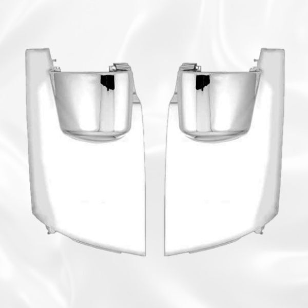 いすゞ 07 エルフ 標準キャブ用 メッキコーナーパネル 平成19年1月〜 サイドパネル トラック 外装 パーツ カスタム メッキパーツ 新品拍卖