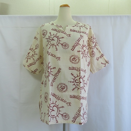 〓 新品 〓 オーム プリント プルオーバー 〓 クルタ エスニック アジアン オーン オム オン おしゃれ 〓AJ419拍卖