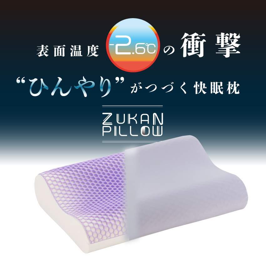 新発売 フランスベッド まくら ズカンピロー 快眠枕 カバー付き ひんやり 冷感拍卖