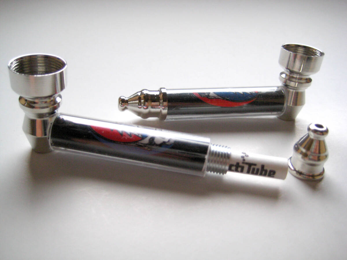 actiTube“SLIM”Φ7mm内蔵メタルパイプGrateful DeadグレイトフルデッドSteal Your Face SkullスカルTune420WEEDバッズSTONERスカンク 拍卖