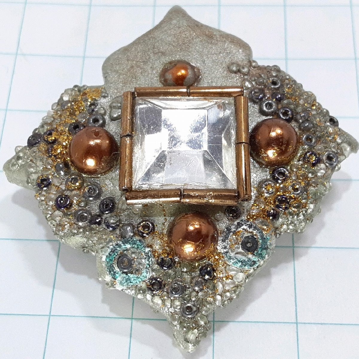 送料無料)ビンテージ☆デザインブローチ☆アンティーク ブローチ A30420拍卖