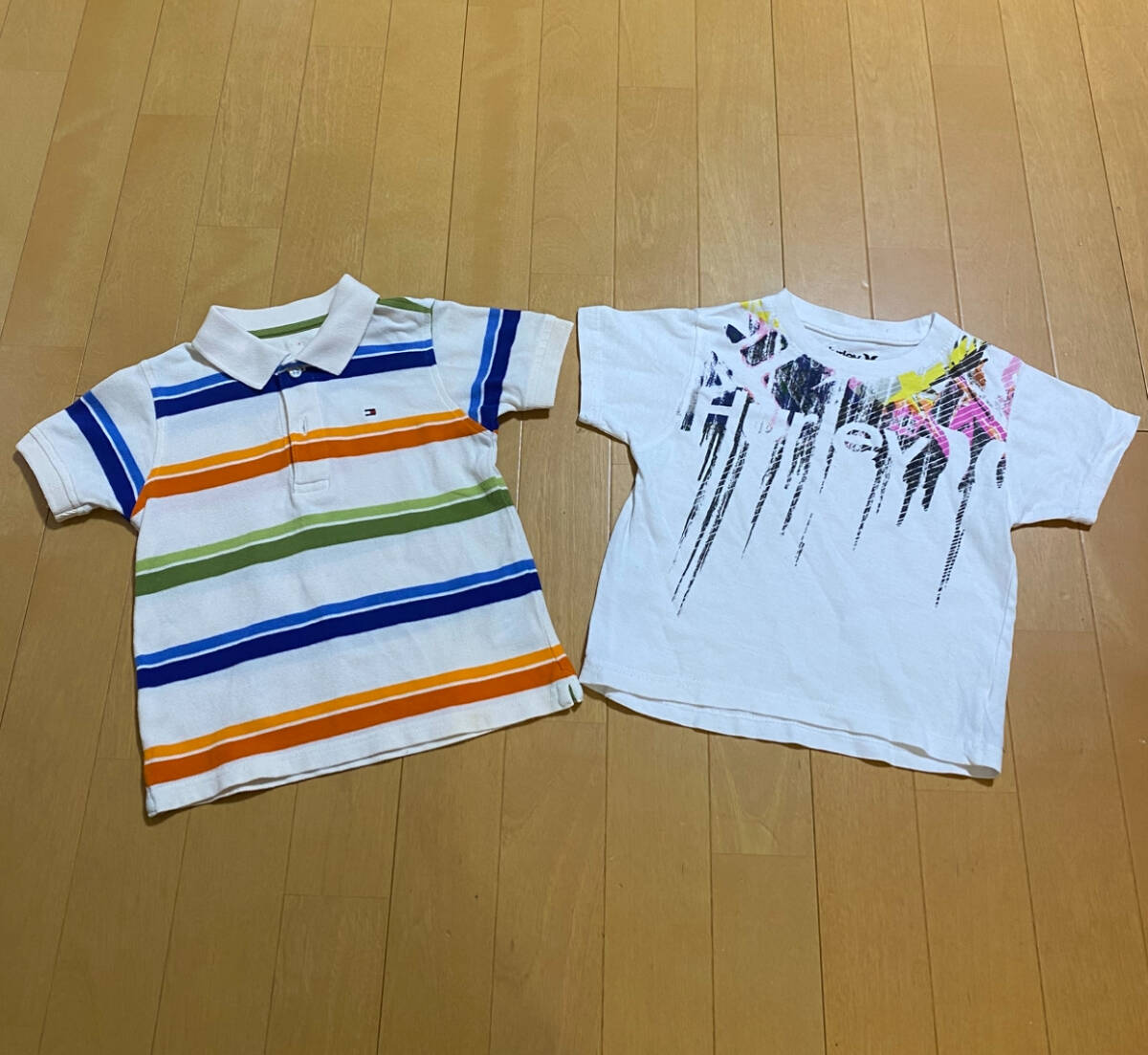 トミー ハーレー Tシャツ サイズ3T 2枚セット TOMMY Hurley アメリカ規格3歳 90 100 マルチボーダー タイダイ 拍卖