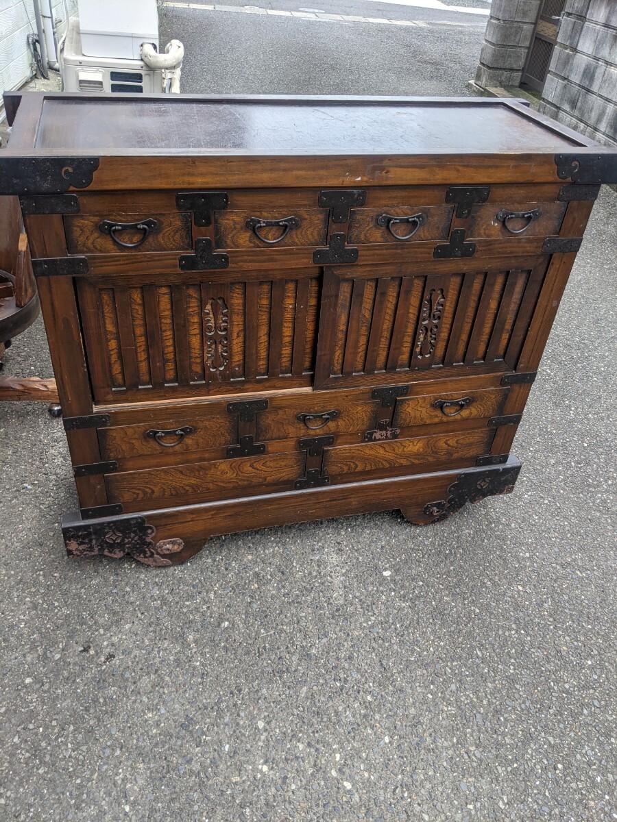 時代家具 時代箪笥 車箪笥 薬箪笥 和箪笥 アンティーク拍卖