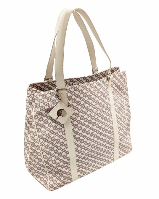 ゲラルディーニ 大きめ トートバッグ ショッピングバッグ 飛行機 チャーム付 トート レディース GHERARDINI 【中古】拍卖