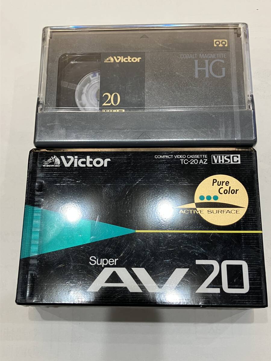 ■未開封/Victor VHS-C ビデオテープ/Super AV 20 TC-20AZ/HG 20 cobalt magnetite/2本セット拍卖