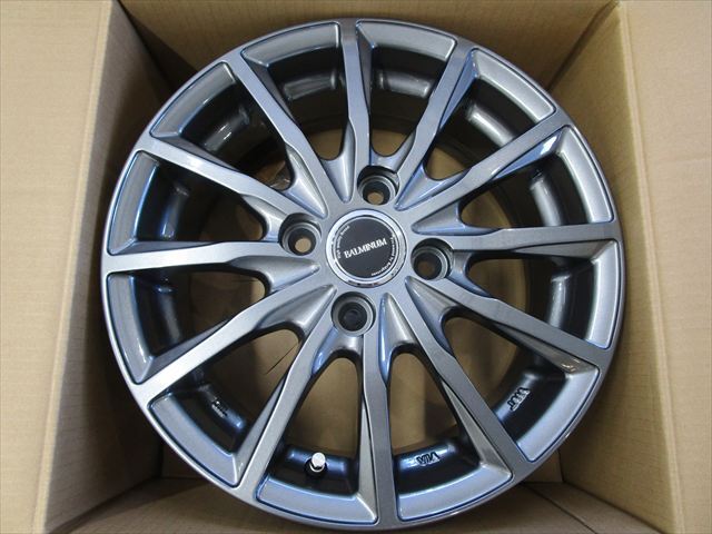 送料無料 未使用品 バルミナ AR12 14×5.5J+45 100×4穴 ガンメタリック 4本セット タンク ルーミ等拍卖