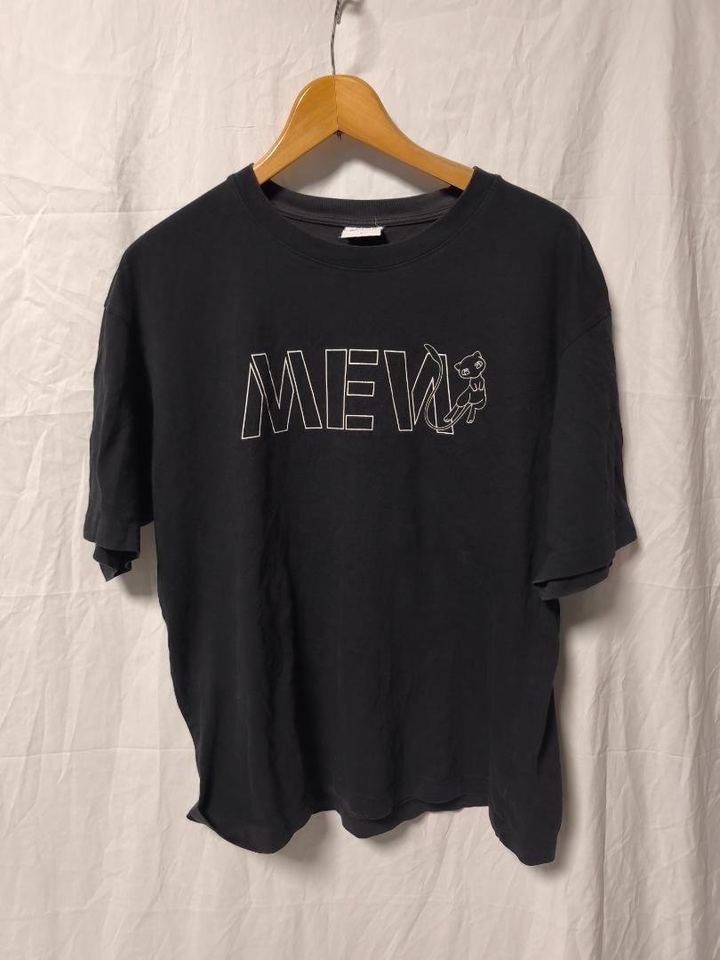 GU 半袖 Tシャツ 黒 ポケモン ミュウ ミューツー メンズ M拍卖