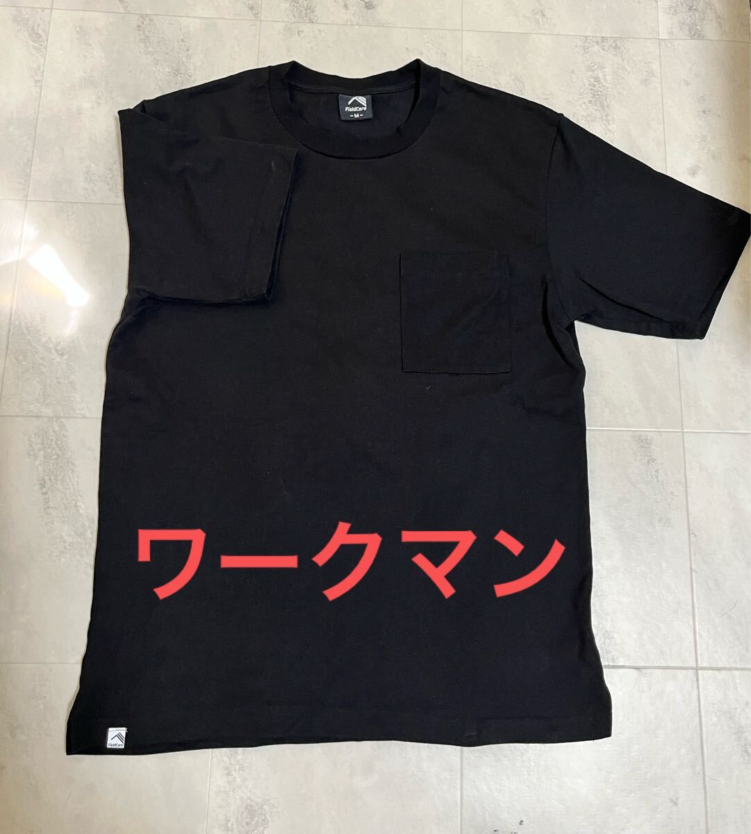ワークマン ヘビーウエイトコットン オーバーサイズ半袖Tシャツ 黒 ブラック メンズ Mサイズ拍卖