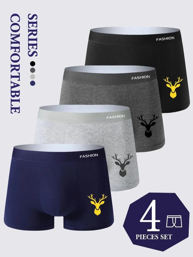 メンズ ボクサーパンツ 4枚セット Mサイズ拍卖