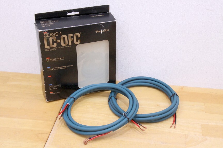 ///Technics/テクニクス RP-CA8300S スピーカーケーブル CLASS1 LC-OFC HI-FI SPEAKER CORD 3m×2本 ///拍卖