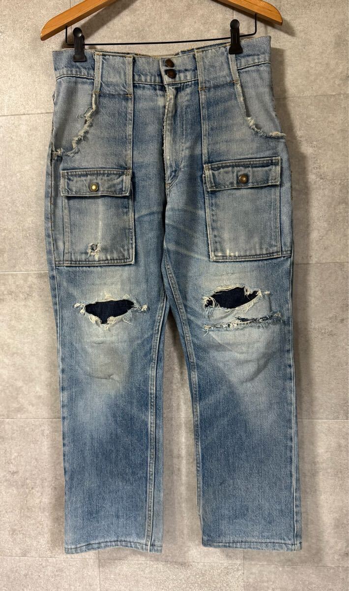 90s 希少 NEPENTHES HOGGS 再構築 リメイクデニム ネペンテス ホッグス (検 Needles エンジニアードガーメンツ south2west8拍卖